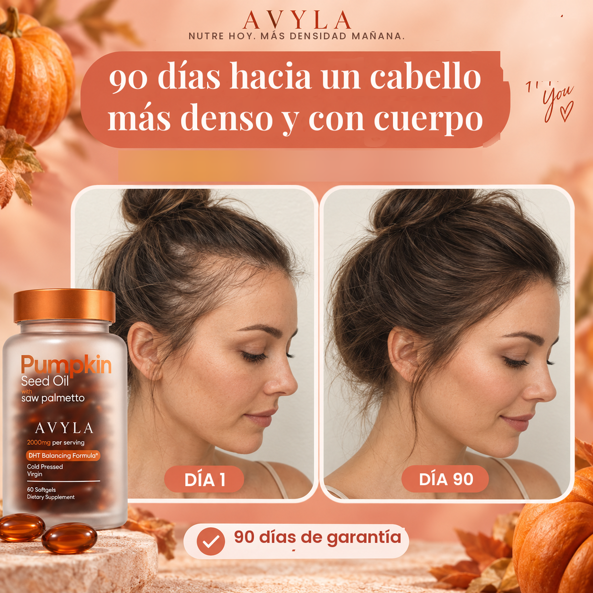 90 días hacia un cabello más denso y con cuerpo