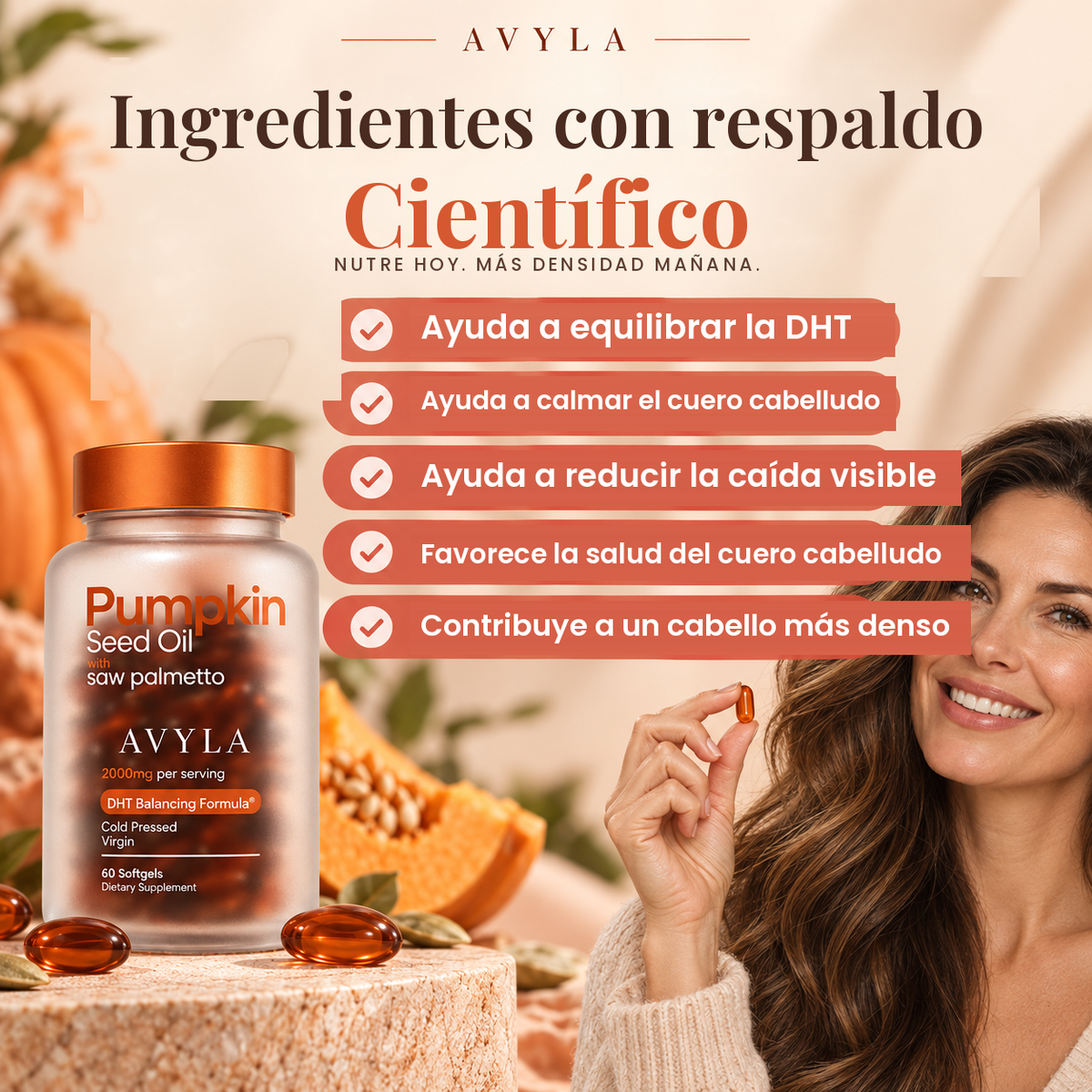 Perlas de aceite de semilla de calabaza