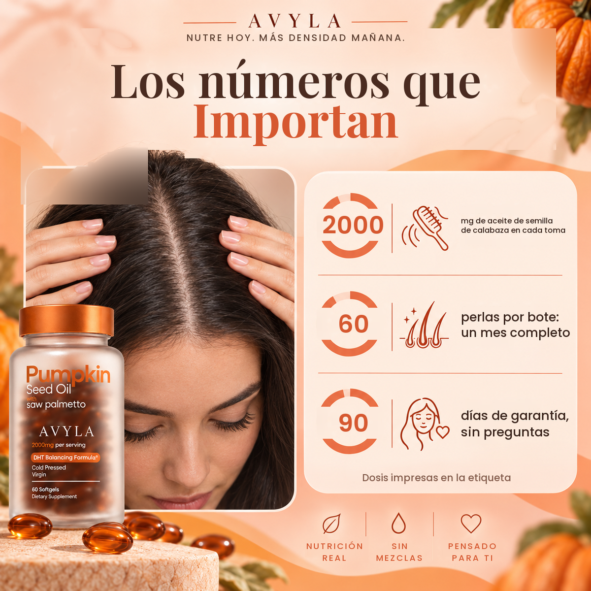 Perlas de aceite de semilla de calabaza